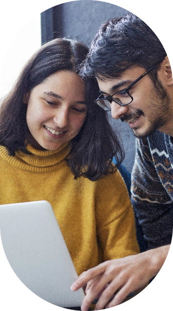 two colleagues working